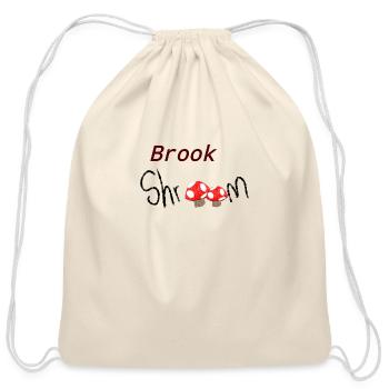 brook_shroom - Cotton Drawstring Bag - natural - Front