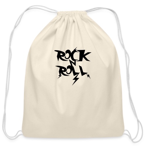 rocknroll - Cotton Drawstring Bag