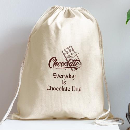 Chocolate Everyday - Cotton Drawstring Bag
