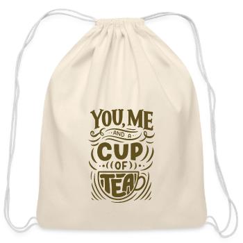 All you need is cup coffee hot - Cotton Drawstring Bag - natural - Front