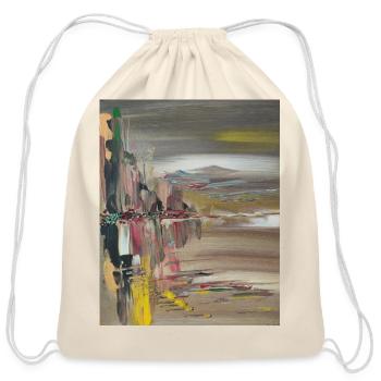 Mirror of the Soul - Cotton Drawstring Bag - natural - Front