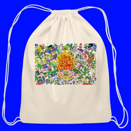 Nik Caesar Poster 10 17 2019 transparent backgro - Cotton Drawstring Bag