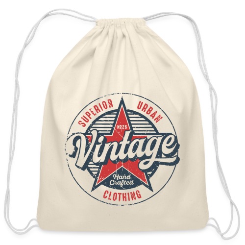 vintage star urban - Cotton Drawstring Bag