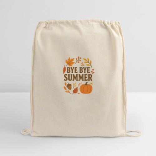 Bye Bye Summer - Cotton Drawstring Bag