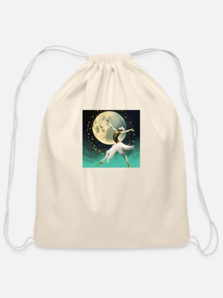 Performing - Cotton Drawstring Bag - natural