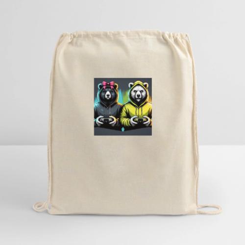 Gamer Bears - Cotton Drawstring Bag