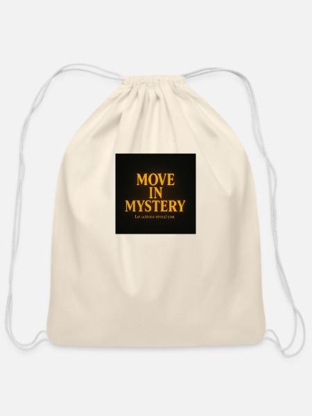 Move in Mystery - Cotton Drawstring Bag - natural