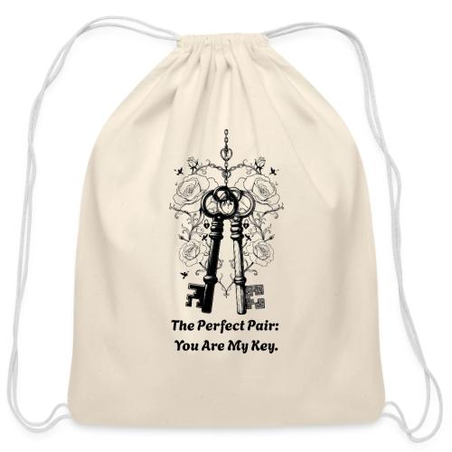 Valentine love keys - Cotton Drawstring Bag