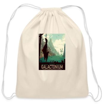 VISIT GALACTONIUM A VERDANT WONDERLAND OF EARTHLY - Cotton Drawstring Bag - natural - Front