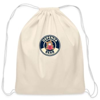 DependaBear on Twitch - Cotton Drawstring Bag - natural - Front