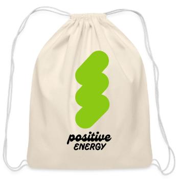 Positive Energy Neon Splash - Cotton Drawstring Bag - natural - Front