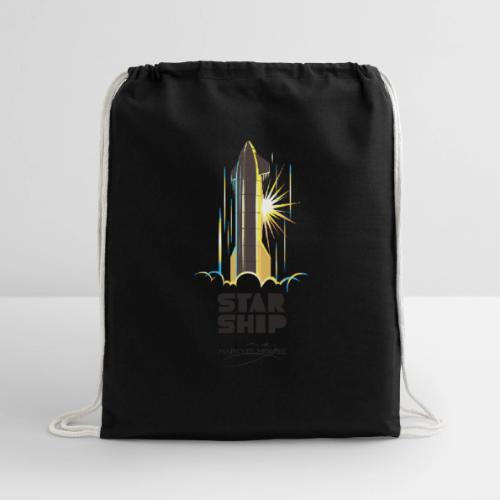 Star Ship Earth - Light - With Logo - Cotton Drawstring Bag