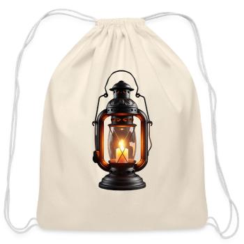Lantern - Cotton Drawstring Bag - natural - Front