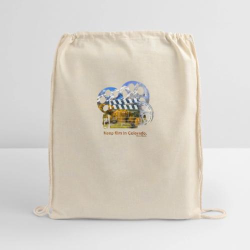 Keep Film in Colorado - Cotton Drawstring Bag