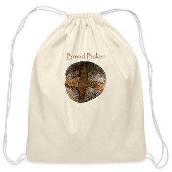 Bread Baker - Cotton Drawstring Bag - natural - Front