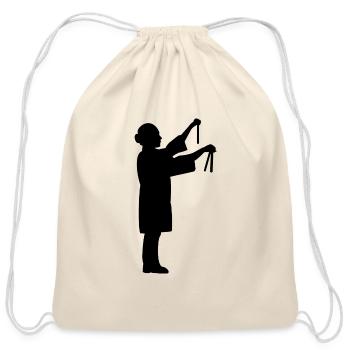 Scientist - Cotton Drawstring Bag - natural - Front