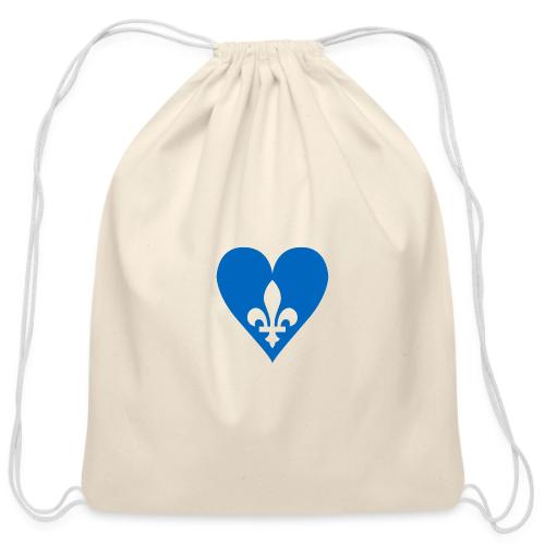 Coeur Québec - Sac à cordon en coton
