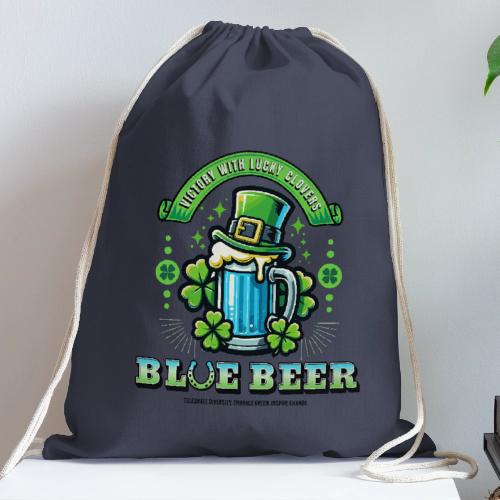 Blue Beer - Cotton Drawstring Bag