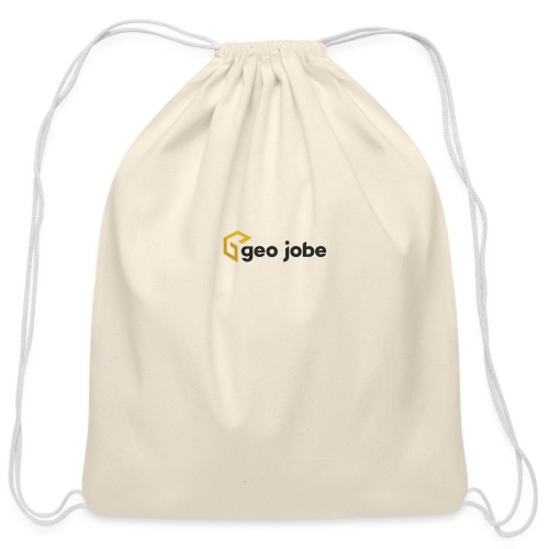 GEO Jobe Corp Logo - Black Text - Cotton Drawstring Bag