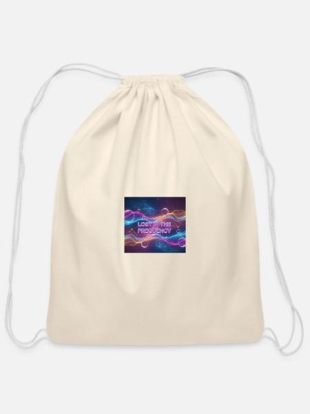 Reflections of Tomorrow - Cotton Drawstring Bag - natural