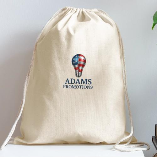 Adams promotions American flag metallic light bulb - Cotton Drawstring Bag