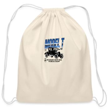 Ford Model - Cotton Drawstring Bag - natural - Front