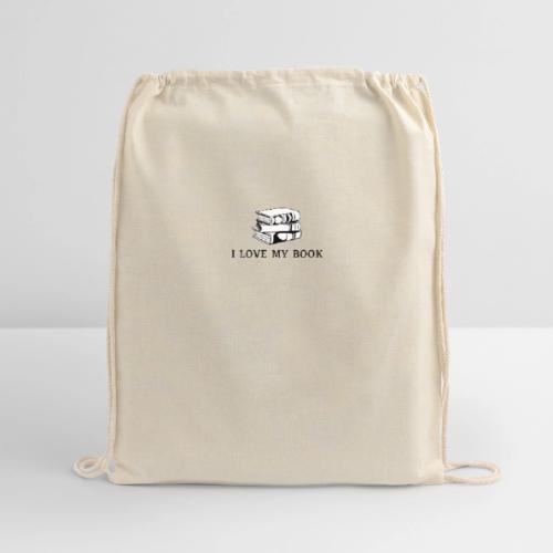 I love my book t-shirt - Cotton Drawstring Bag