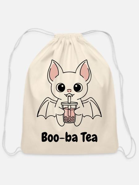 Boo-ba Tea - Cotton Drawstring Bag - natural
