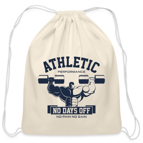 fitness bodybuilding gym - Cotton Drawstring Bag