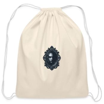 Mirror Doesn’t Lie – Gothic Halloween Art - Cotton Drawstring Bag - natural - Front