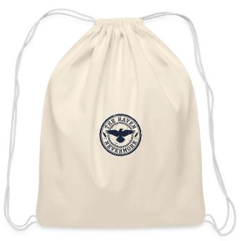 Raven Nevermore Emblem - Cotton Drawstring Bag - natural - Front