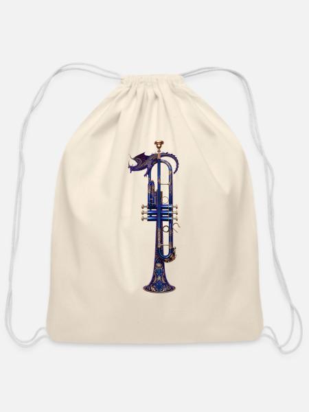 Trumpet - Cotton Drawstring Bag - natural