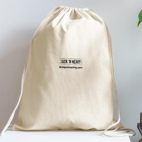 Sick N Heavy logos black - Cotton Drawstring Bag