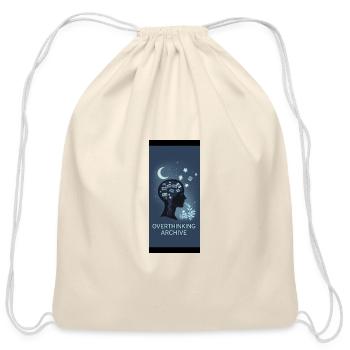 Overthinking Archive Silhouette - Cotton Drawstring Bag - natural - Front