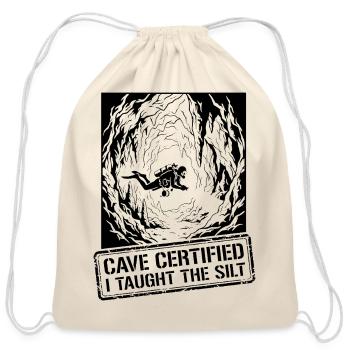 Ocean Depth Collective - Cotton Drawstring Bag - natural - Front