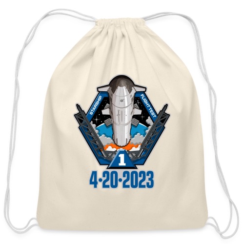 Starship Flight Test 4-20-2023 - Cotton Drawstring Bag