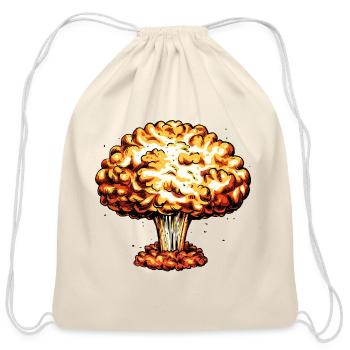 A Bomb - Atombombe - Cotton Drawstring Bag - natural - Front