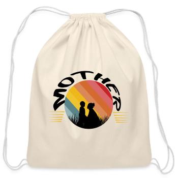 MOTHER T-shirt - Cotton Drawstring Bag - natural - Front