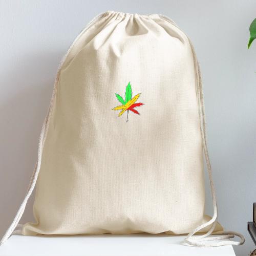 Rasta leaf - Cotton Drawstring Bag