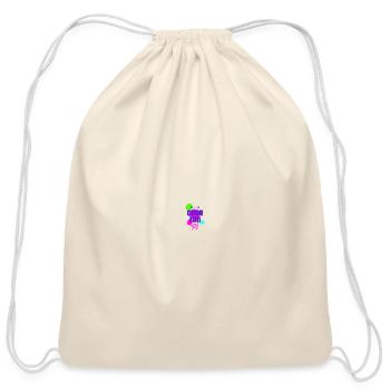All In Good Fun Neon Splash - Cotton Drawstring Bag - natural - Front