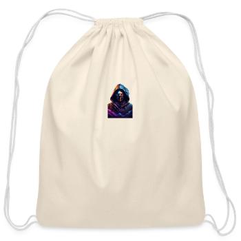 Default A detailed logo for twitch illustration - Cotton Drawstring Bag - natural - Front