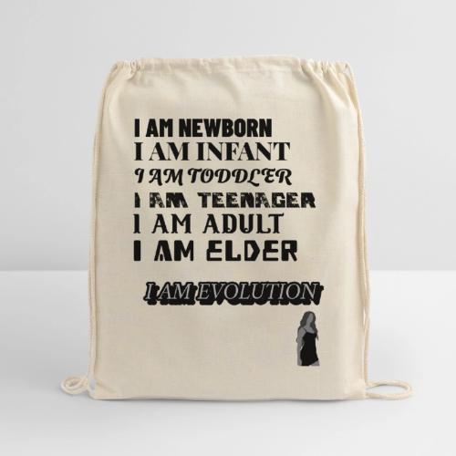 I Am Evolution - Cotton Drawstring Bag
