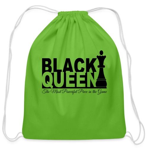 Black Queen Most Powerful Piece in the Game Tees - Cotton Drawstring Bag