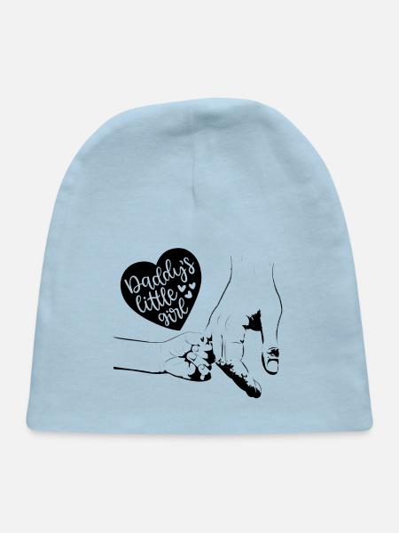 daddy little girl,daddy daughter shirts,daddy&me - Baby Cap - light blue - Front