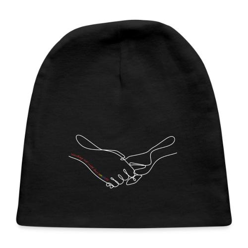 Reaching Out With Love (white outlines) - Baby Cap