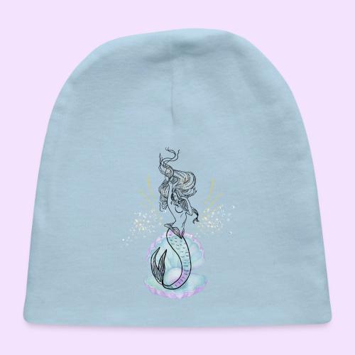 Mermaid Ocean Goddess In Shell - Fairytale Design - Baby Cap
