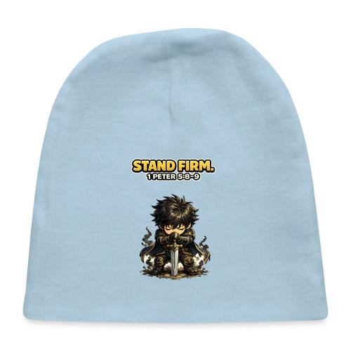Stand Firm Chibi Warrior | 1 Peter 5:8-9 - Baby Cap