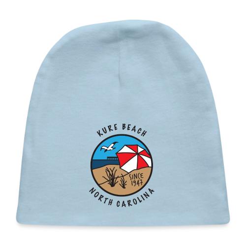 Kure Beach Day-Black Lettering-Front Only - Baby Cap