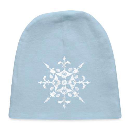 Coastal Christmas Snowflake White - Baby Cap