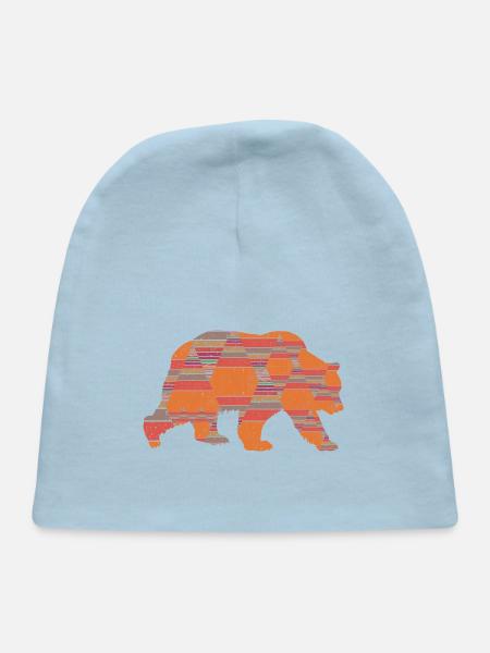 Bear Triangle Vintage - Baby Cap - light blue - Front